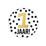 Sluitsticker 1 jaar - 10 stuks