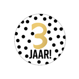 Sluitsticker 3 jaar - 10 stuks