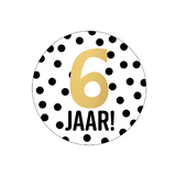 Sluitsticker 6 jaar - 10 stuks