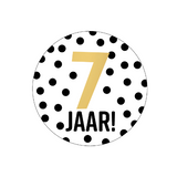 Sluitsticker 7 jaar - 10 stuks