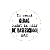 Sluitsticker ik zwaai gedag - 10 stuks