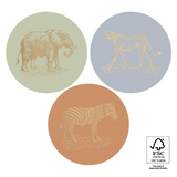 Sluitstickers jungle dieren