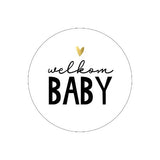 Sluitsticker welkom baby - 10 stuks