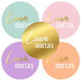 Sluitsticker lieve groetjes